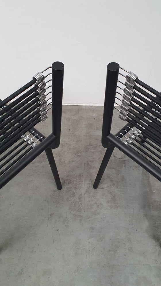 Rene Herbst Sandows design chairs Bauhaus Vintage sandow I – Dining chairs, Metal, Rubber (photo 17 of 17)
