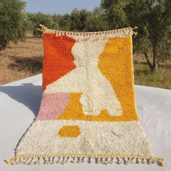 Einzigartiger marokkanischer Teppich aus Naturwolle 3x2 m – Teppiche & Läufer, Wool (photo 2 of 11)