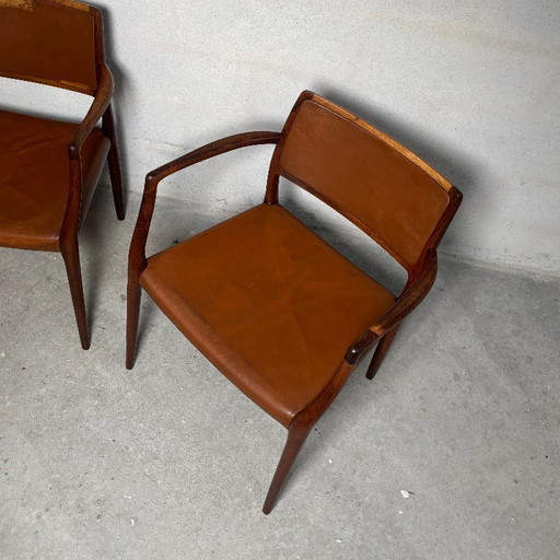 Pair of Model 65 chairs by Niels O. Møller — 1960s