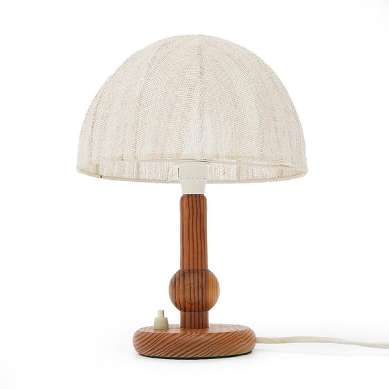 Image 1 of Coppia di lampade da comodino in legno, anni '70