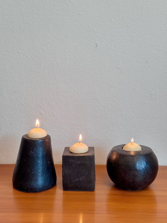 Portacandele brutalisti vintage in ceramica – the cute vintage (photo 4 of 8)