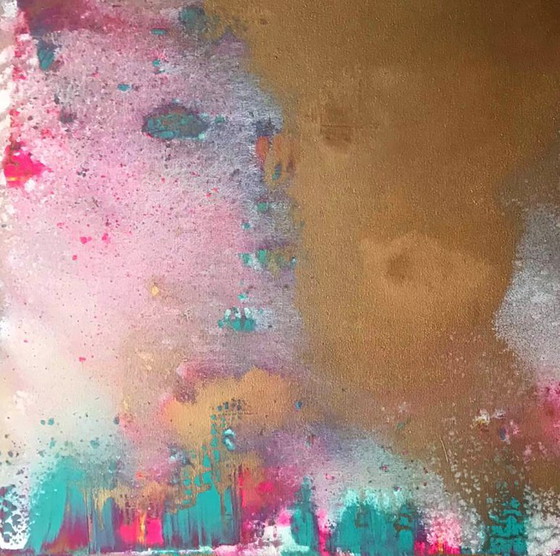 Original Acrylic Painting Abstract Expressionism Tenderness – Paintings & Drawings, Canvas (photo 6 of 7)
