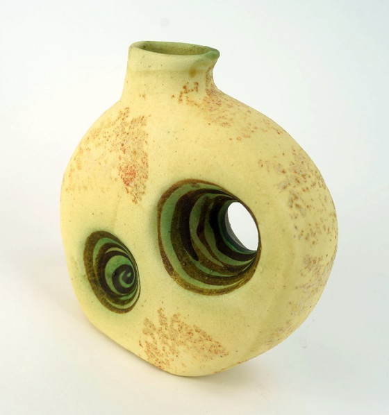 Image 1 of greek vintage VASE by nikos dazelidis, 1960s/70s, signed, sculptural form, space age