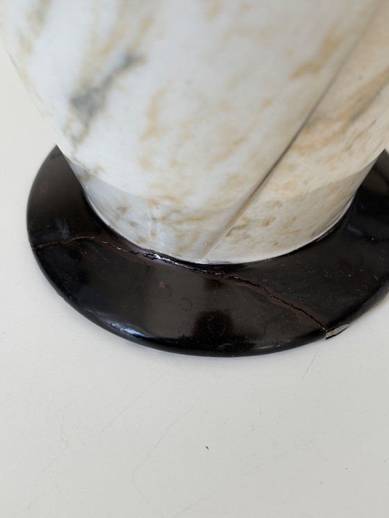 Image 1 of Italian Design Lamps Marble Look 1980s