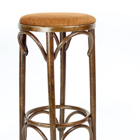 Image 1 of Tabourets de bar Thonet Design en bois courbé n° 73 par Ton, lot de 6