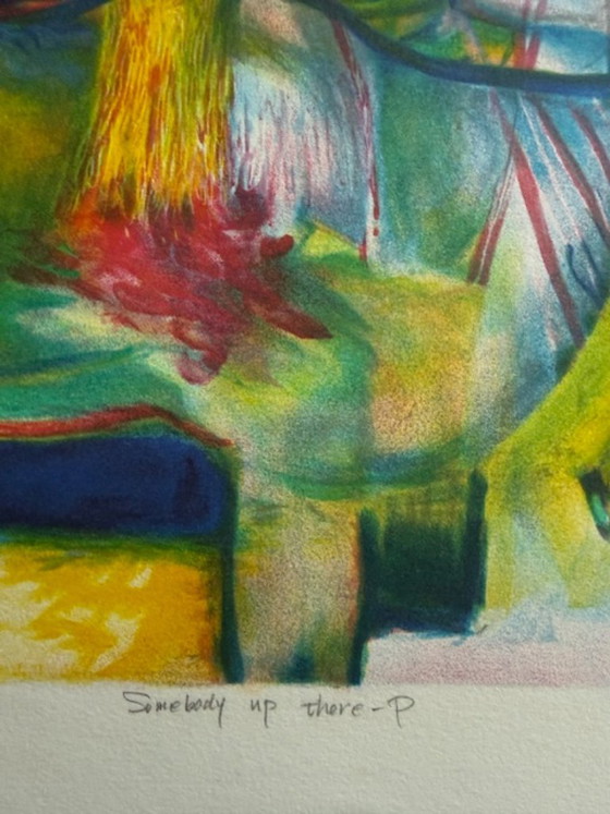 Image 1 of Litografia “Qualcuno lassù” di Teruyo Sato