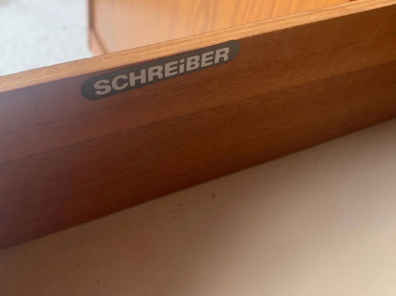 Raumteiler im Mid-Century-Modern-Stil, Wandelement von Schreiber, 1960er Jahre – Wandschrank, Wood (photo 7 of 7)