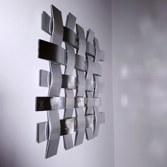 Image 1 of Miroir en aluminium tissé