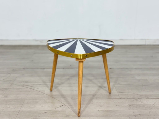 Table d'appoint vintage en forme de rein, support pour plantes, table de rangement