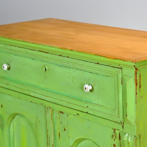 Image 1 of Antiek grenen dressoir, circa 1910