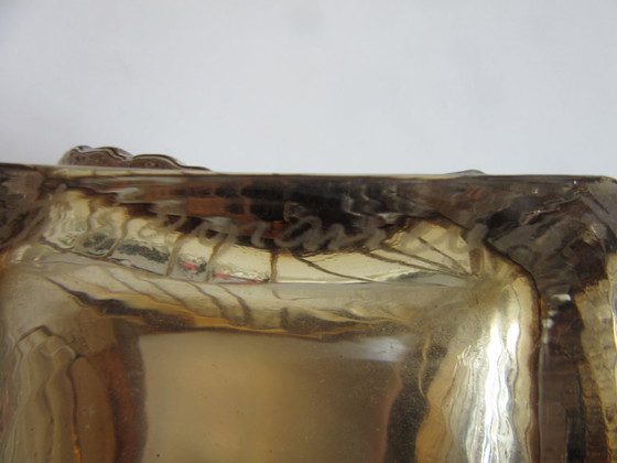 Image 1 of Turun Hopea Finnland Pentti Sarpaneva Gefäß aus Glas/Bonze, brutalistisch, 1972