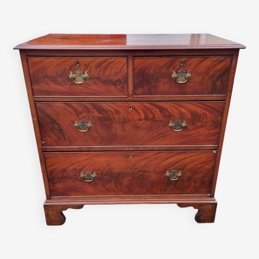 mahogany chest of drawers square front