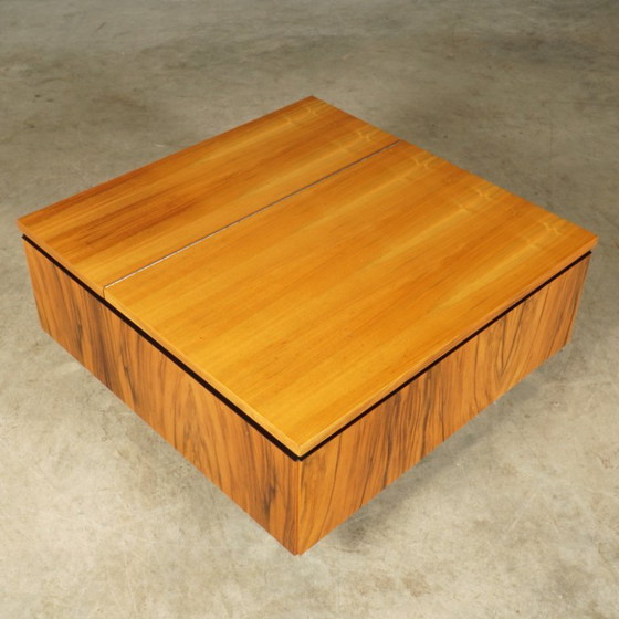 Vintage Design Coffee Table with Storage – 1960s – Chrome (photo 11 of 14)