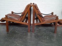 2x Hunter Safari Fauteuil door Torbjörn Afdal voor Bruksbo Noorwegen, 1960s