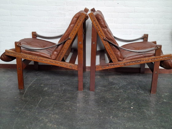 Image 1 of 2 butacas Hunter Safari de Torbjörn Afdal para Bruksbo Noruega, años 60