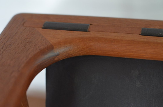 Image 1 of Teak newspaper rack/magazine holder, 1960s Danish Modern