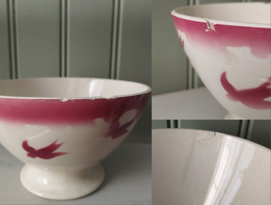 Image 1 of Ciotola in terracotta di Badonviller "Rondini"