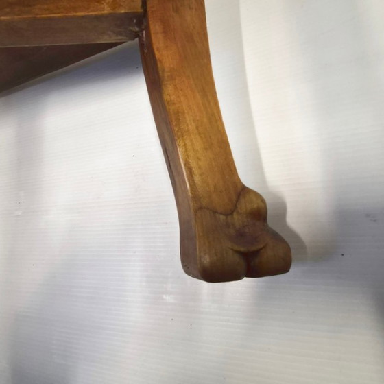 Image 1 of Consolle vintage in stile Art Déco e Art Nouveau con cigni e artigli di leone.