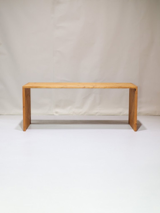 Image 1 of Ate van Apeldoorn Schreibtisch Esstisch Kiefer 1970er