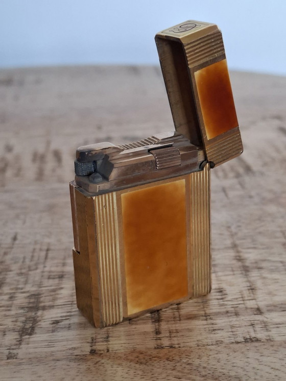 S.T. Dupont Ligne 1 – Working! + Full Gas Cartridge – Decorative Objects, Gold, Metal (photo 5 of 8)