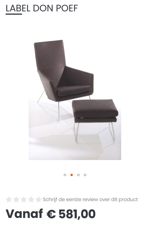 2x Gerard vd Berg “Don” stoelen