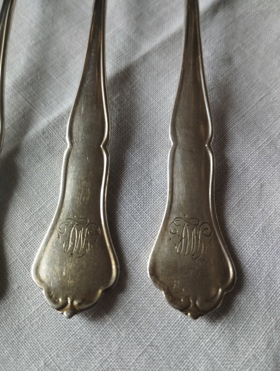Image 1 of 8 petites fourchettes en métal argenté Sorsakoski