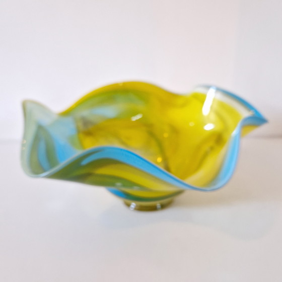 Image 1 of Portafrutta vintage in vetro Goldan Talast