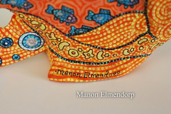 Image 1 of Figura de pez 100% hecha a mano pintada con peces Nuevo