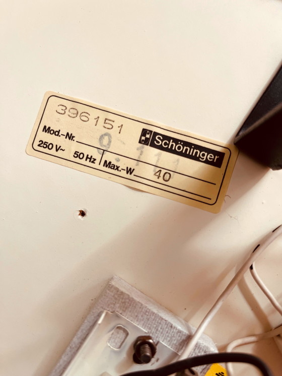 Image 1 of Unique Frosty Schöninger mirror with lighting