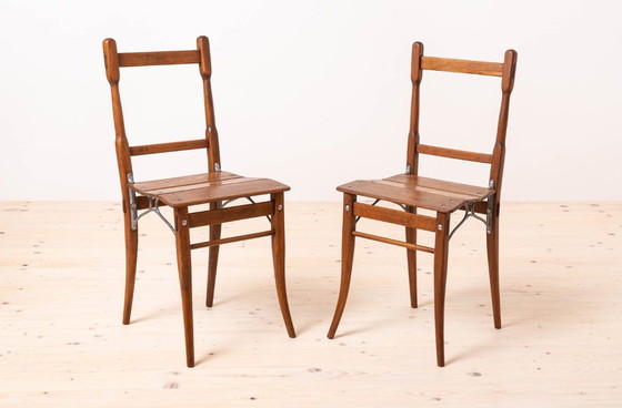 Image 1 of Set of 8 Dining / Inn Chairs, Valentin Jadrníček, Early 20th Century