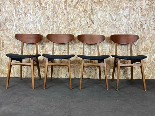 4 sedie in teak anni &#39;60 e &#39;70, design moderno danese anni &#39;60 e &#39;70