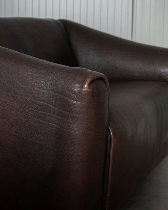 Image 1 of Canapé deux places vintage DS-47 de De Sede, canapé en cuir à encolure épaisse, assise extensible, années 1970