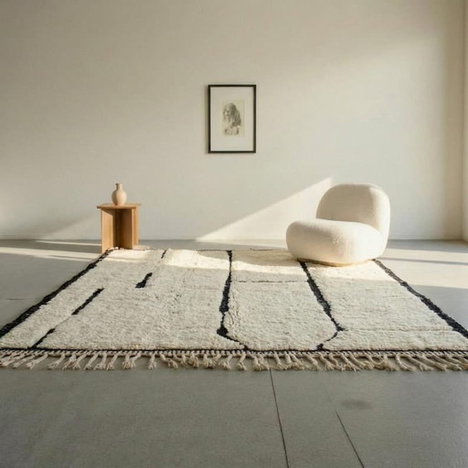 Authentischer traditioneller Berberteppich, handgewebt, Größe 200 x 300 cm