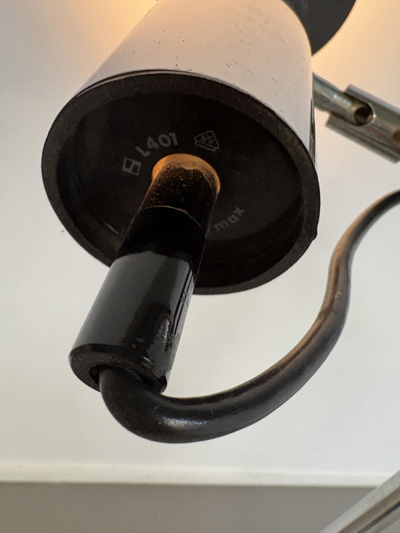 Image 1 of Lampada da terra vintage Staff Leuchten Spot cromata con lampada da terra nera modello L401 anni Sessanta