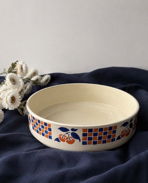 Antique Badonviller earthenware bowl