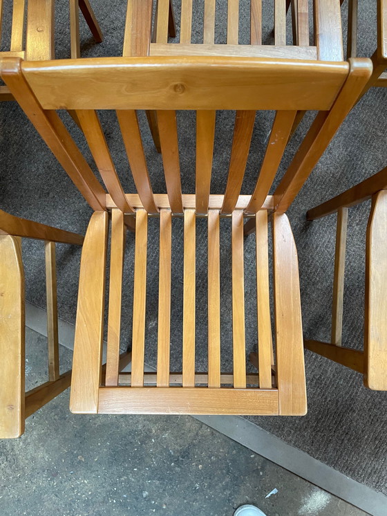 Image 1 of Satz von 6 Stühlen Modell "Milano" von Aldo Rossi, Molteni Edition, 1980s