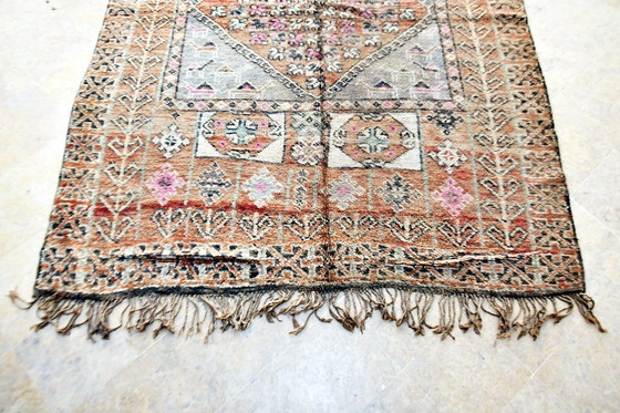 Image 1 of Tapis marocain vintage pastel Zemmour - 400 x 186 cm