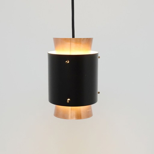 Copper lamp in the Trava style, design by Carl Thore, 1960s