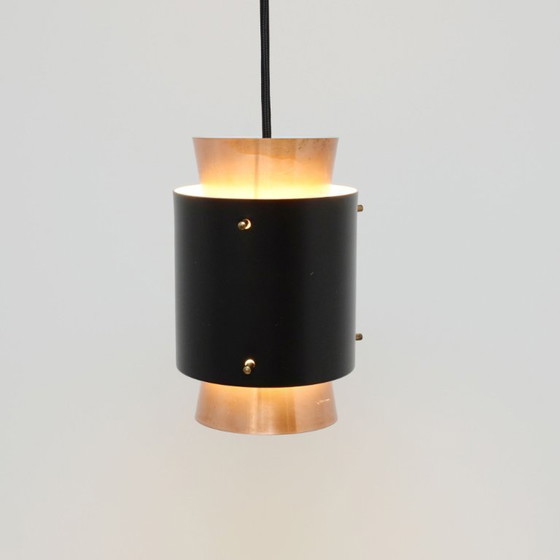Image 1 of Koperen lamp in Trava-stijl, ontwerp van Carl Thore, jaren 60