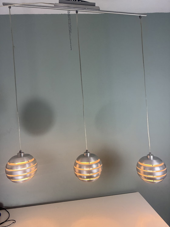 Image 1 of Sweeping retro Space Age Mercur pendants from Eglo,