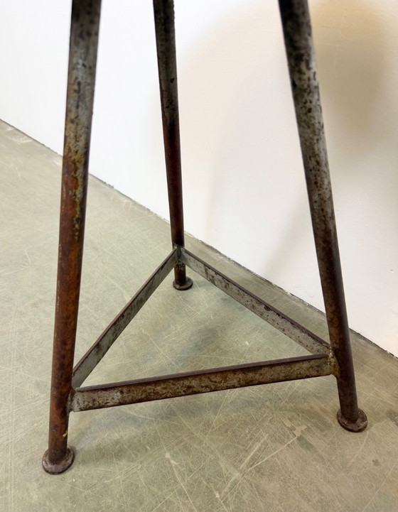 Image 1 of Grey Industrial Workshop Stool, 1960s