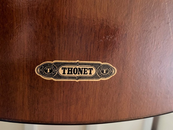 Image 1 of Tavolo da pranzo Thonet con 2 prolunghe intermedie e 6 sedie 214/215