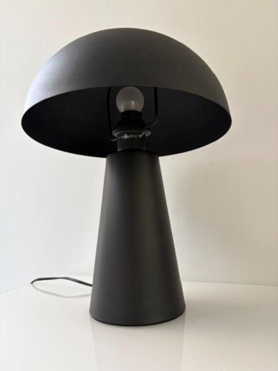 Moderne Tischlampe schwarz – Pilzlampe – mattes Aluminium – Tischlampen, Metal (photo 3 of 15)