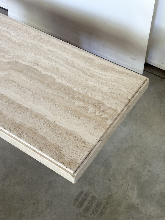 Image 1 of Vintage travertine coffee table
