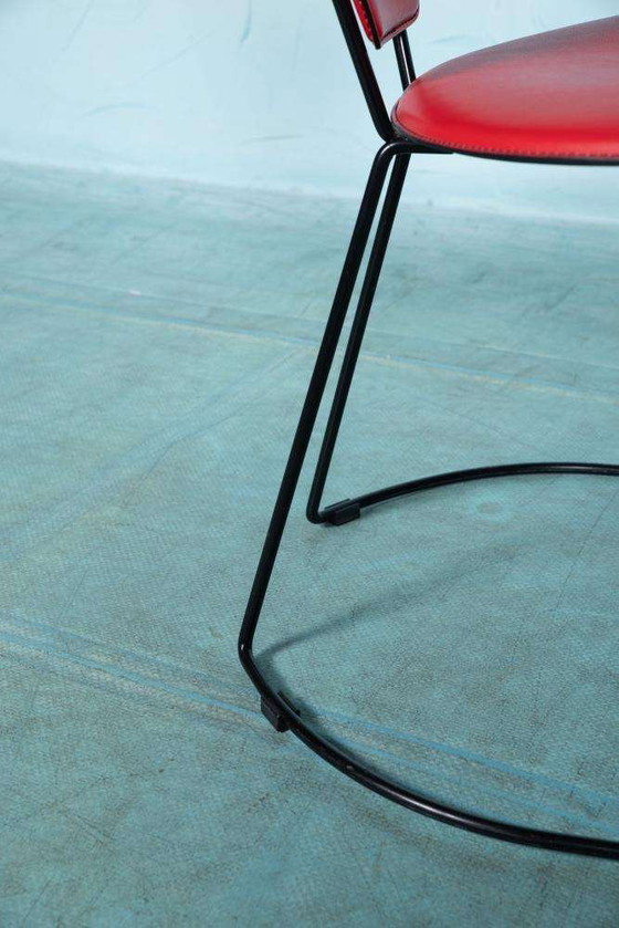 Image 1 of Ensemble de 4 chaises Linda d'Arrben, design italien des années 80