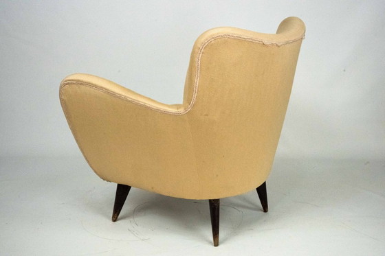 Image 1 of Skulpturaler Lounge-Sessel von Guglielmo Veronesi, Italien, 1950er Jahre