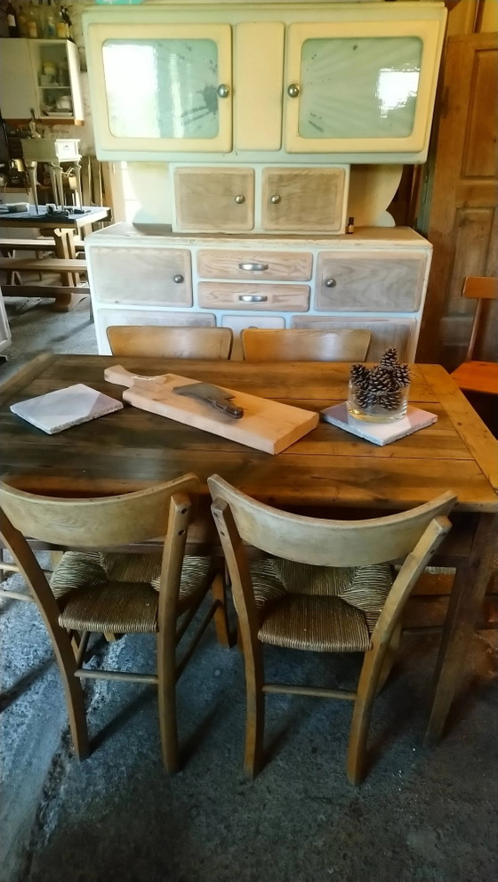 Bresse boerderijtafel in walnoot – Eettafels, Vintage (photo 14 of 16)