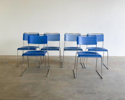 6 sedie di design vintage italiano