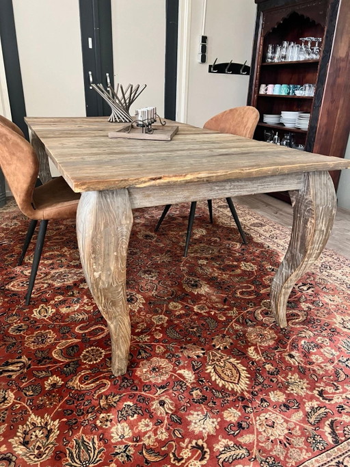 Tavolo da pranzo vintage in legno di teak – eettafels, Wood (photo 2 of 8)