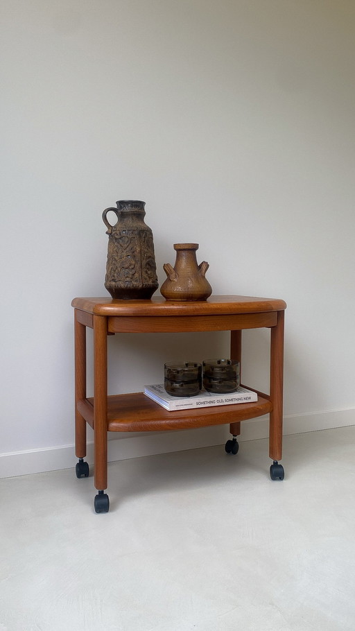 Vintage teak wood side table from Salling stolefabrik Made in Denemark